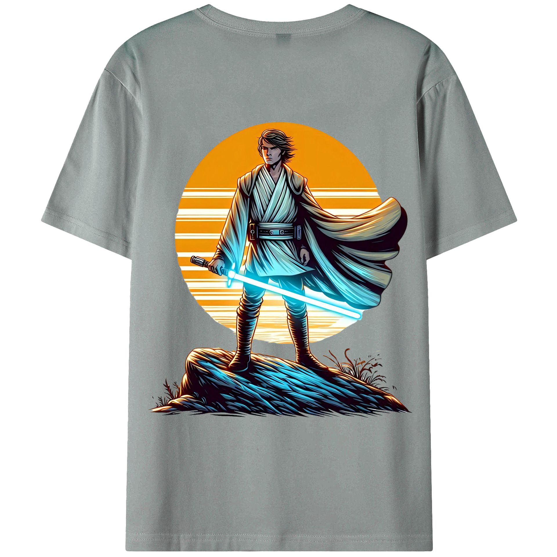 （画像用） スター・ウォーズ Star Wars 綿100％ メンズ半袖Tシャツ（バックプリント） 通気性